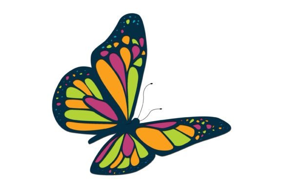 3D Butterfly SVG Cut File