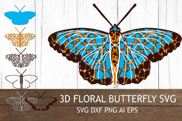 3D Layered SVG Butterfly. 3D Mandala SVG: A Versatile Design for Creative Projects