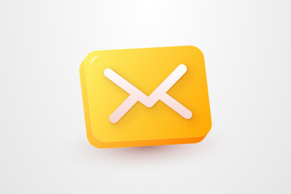 3D Mail Message Cute Icon: A Versatile Design Tool