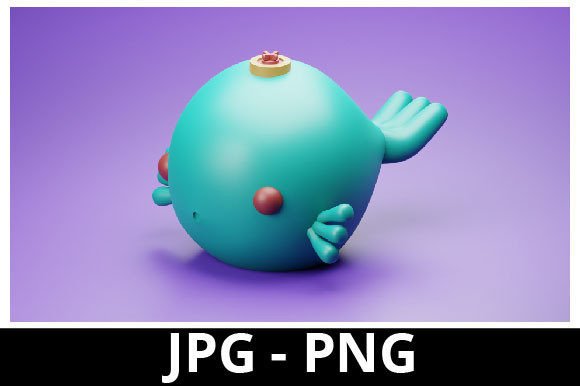 3D Rendered Puffer Fish Toys