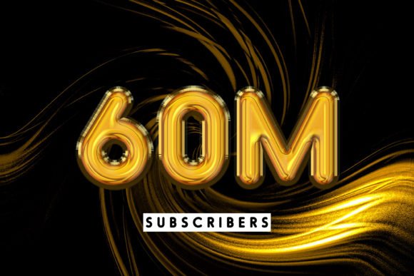 60m Subscribers Editable Text Effect: A Comprehensive Overview