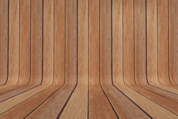 Curved Brown Wood Parquet Background