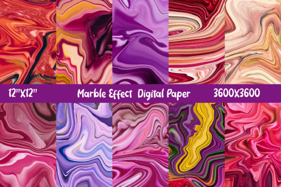 Marble Texture Effect Digital Paper: A Versatile Design Resource